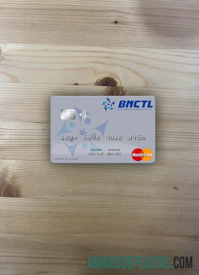 Timor Leste Banco Nacional De Comércio De Timor Leste Mastercard Photolook Front baixar para verificação